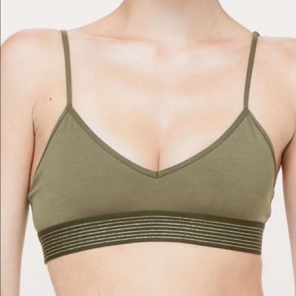 Lululemon Green Plus Golden Lining Bralette Women’s Size 2 - Picture 4 of 5